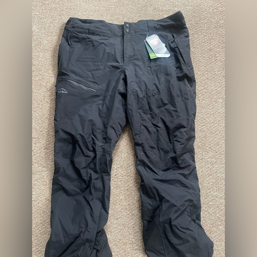 L.L. Bean women’s  Black Pants —WILDCAT WATERPROOF INSULATED SNOW PANTS 1X